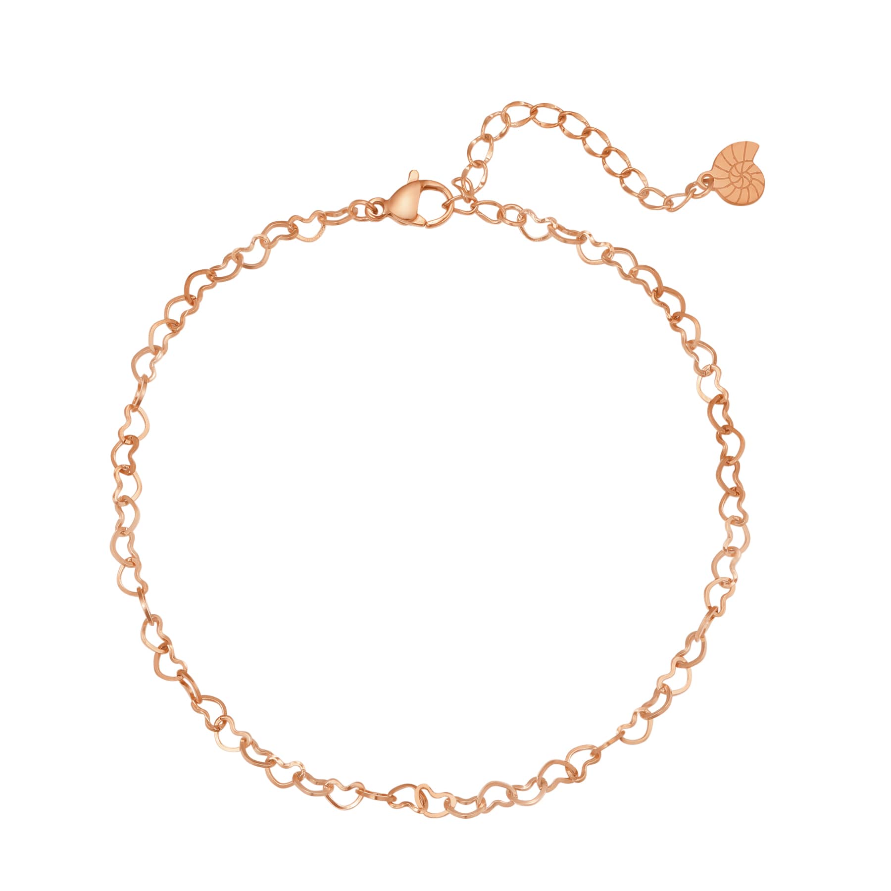 Delicate Heart Chain Anklet Waterproof