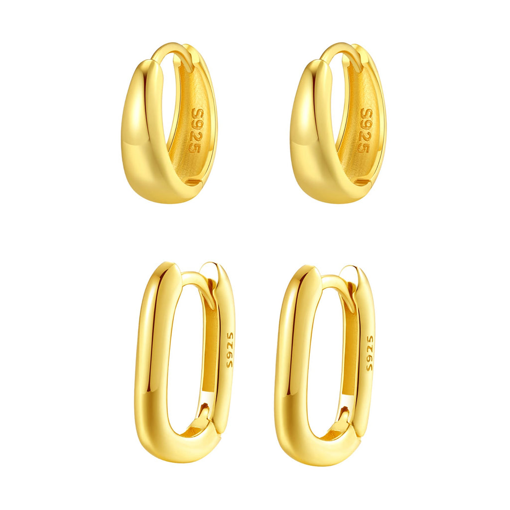 Dome Hoop Earring Sets