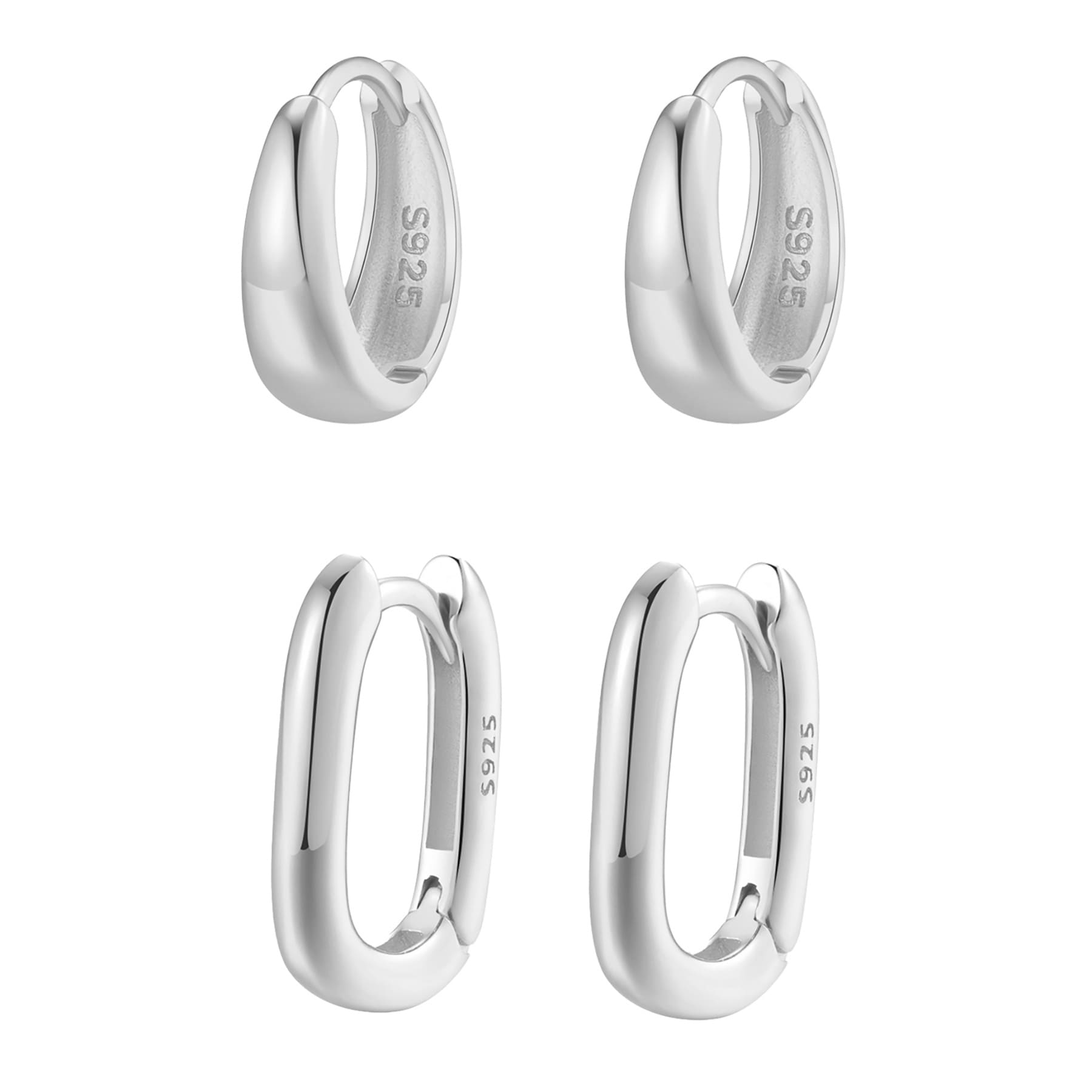 Dome Hoop Earring Sets