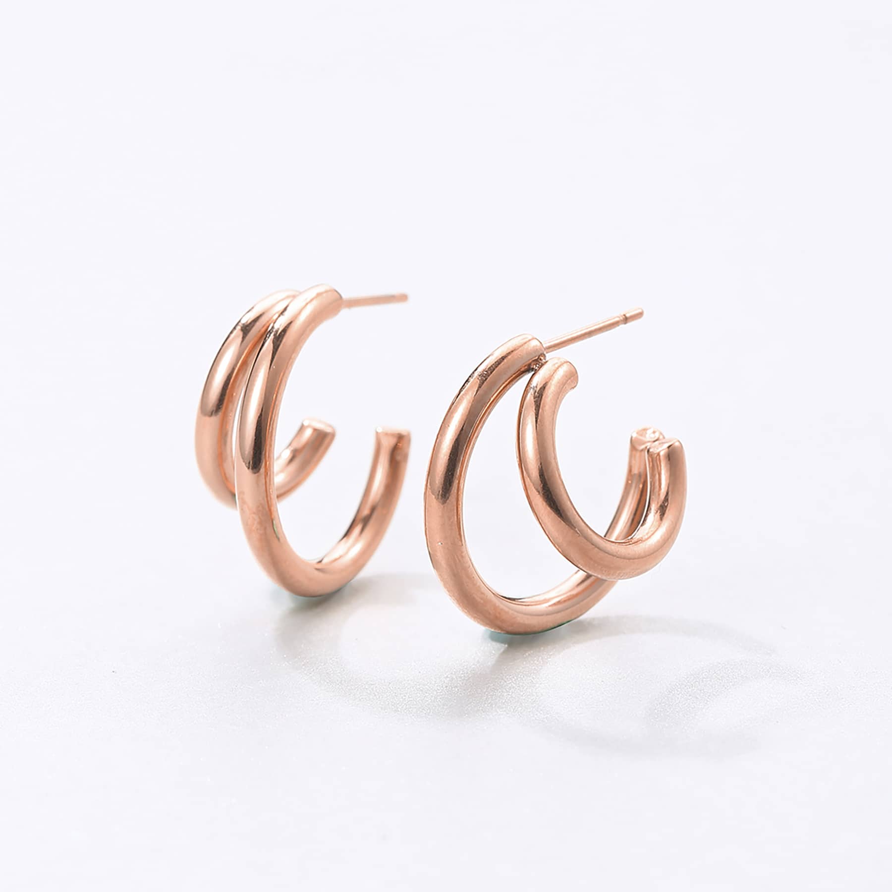 Double Side Hoop Earrings