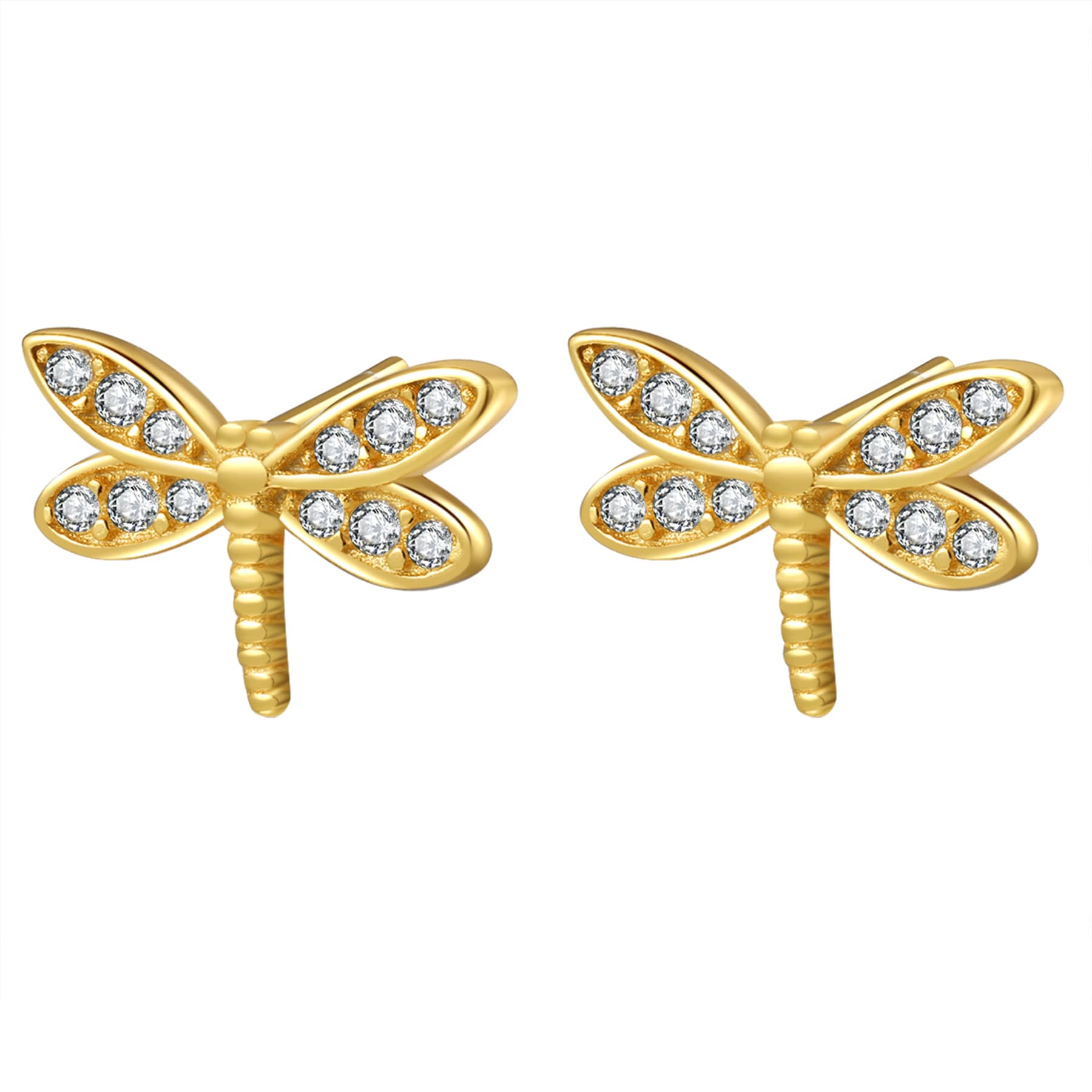 Dragonfly Stud Earring Sterling Silver