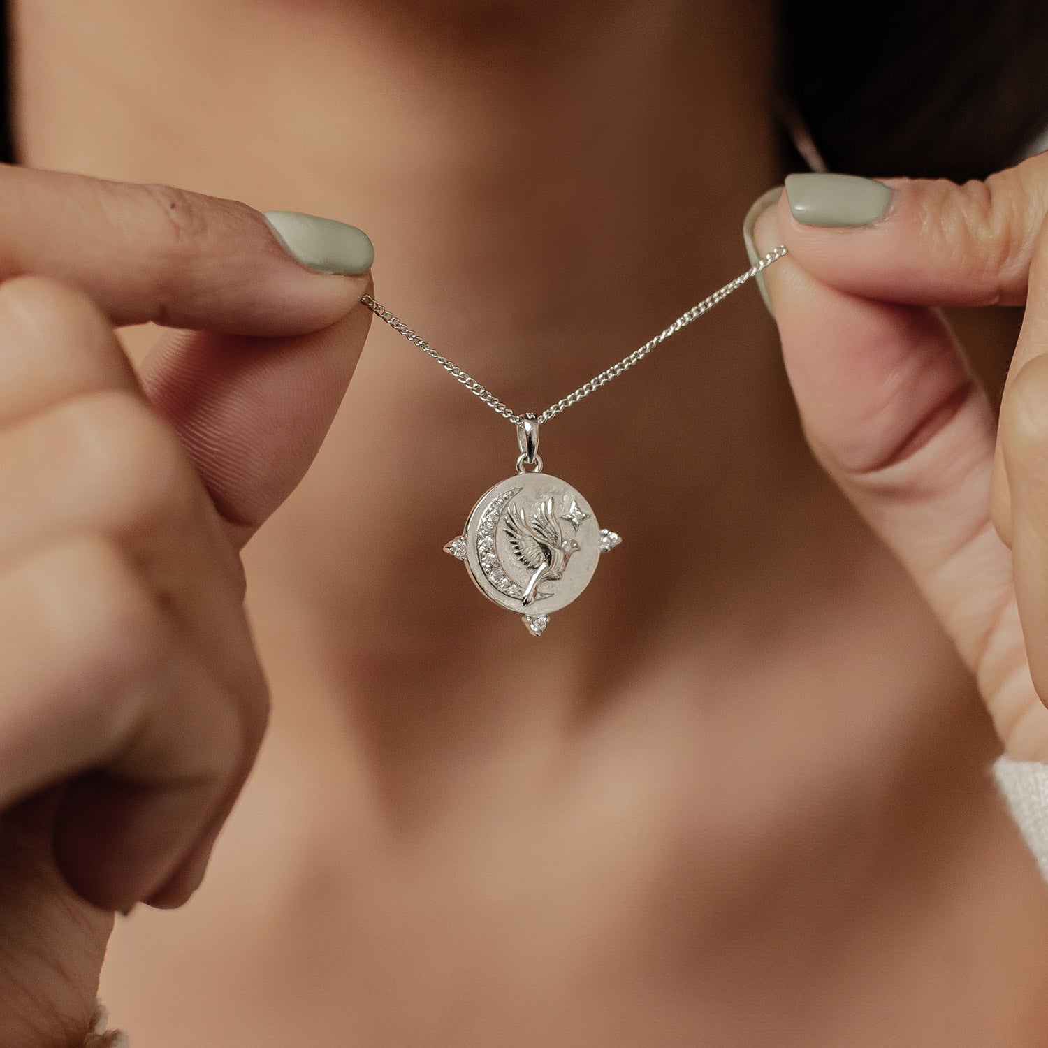 Fearless Pendant Necklace Sterling Silver