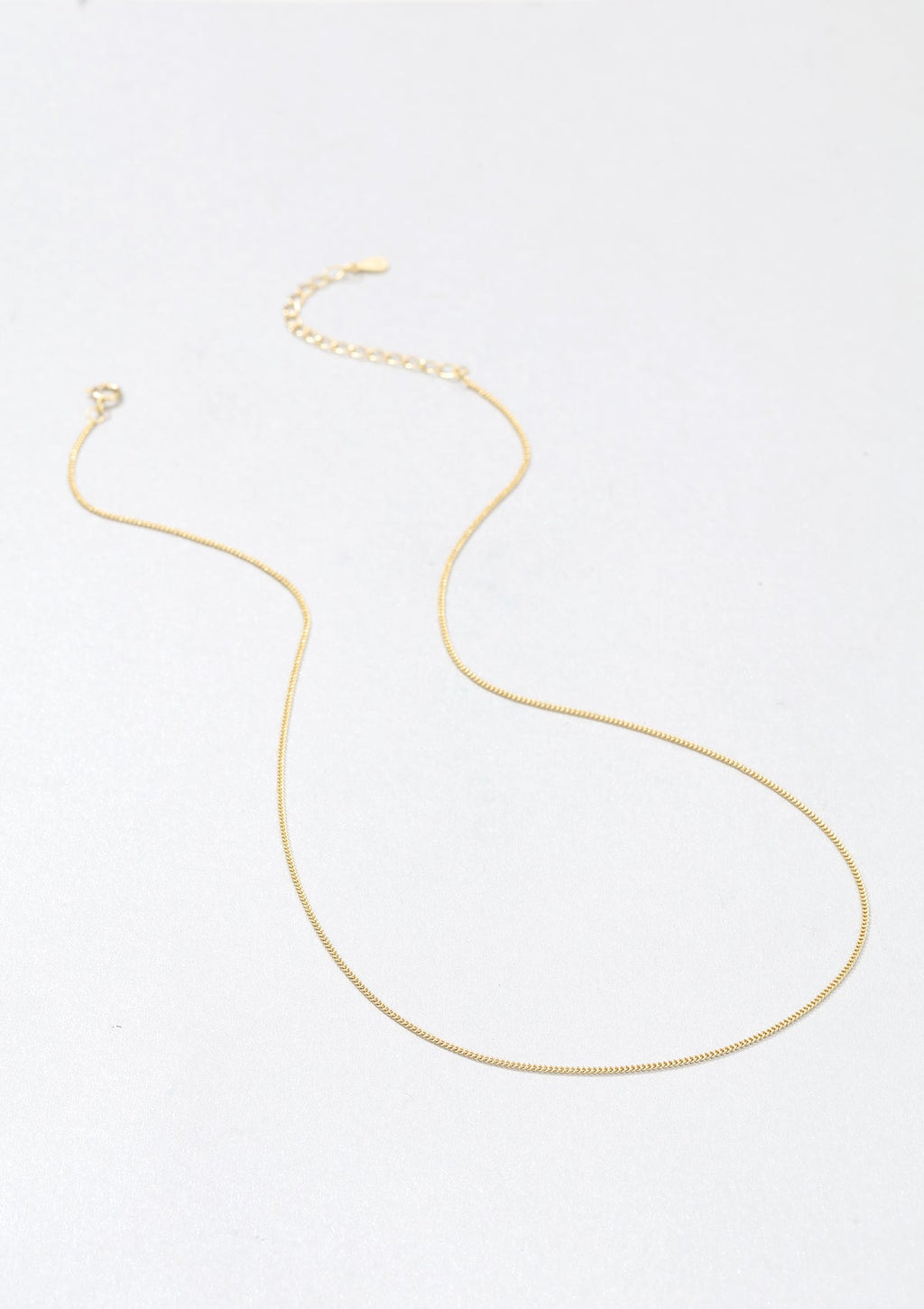 Fine Textured Chain Necklace Sterling Silver