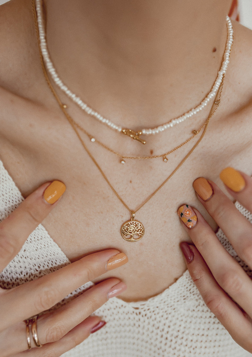 Fine Textured Chain Necklace Sterling Silver