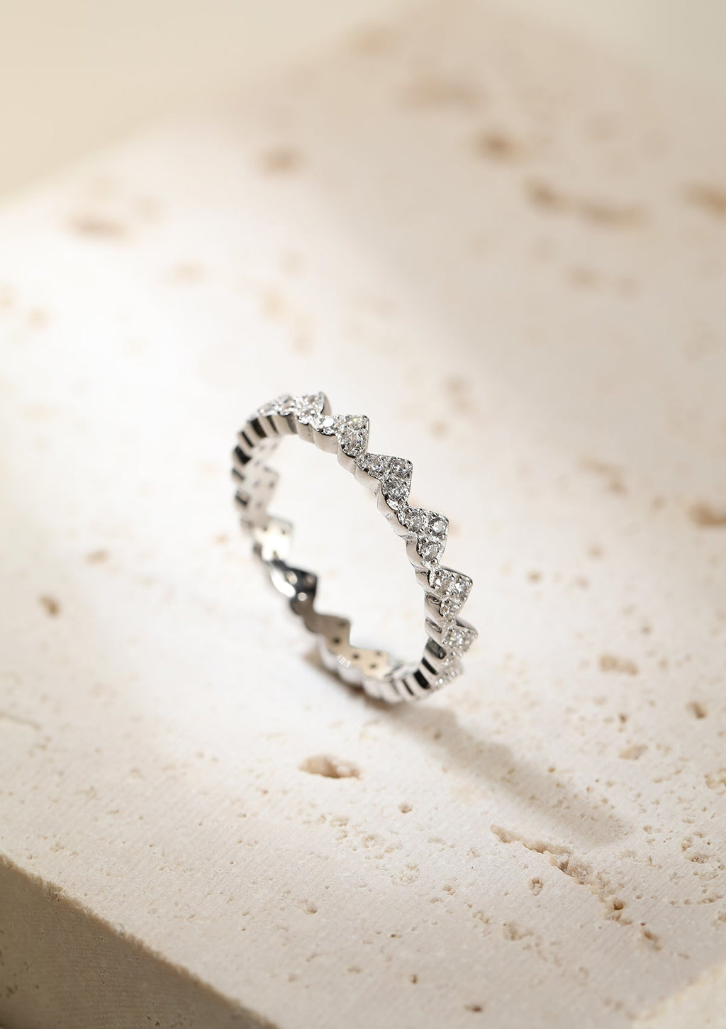 Holding Hearts Ring Sterling Silver