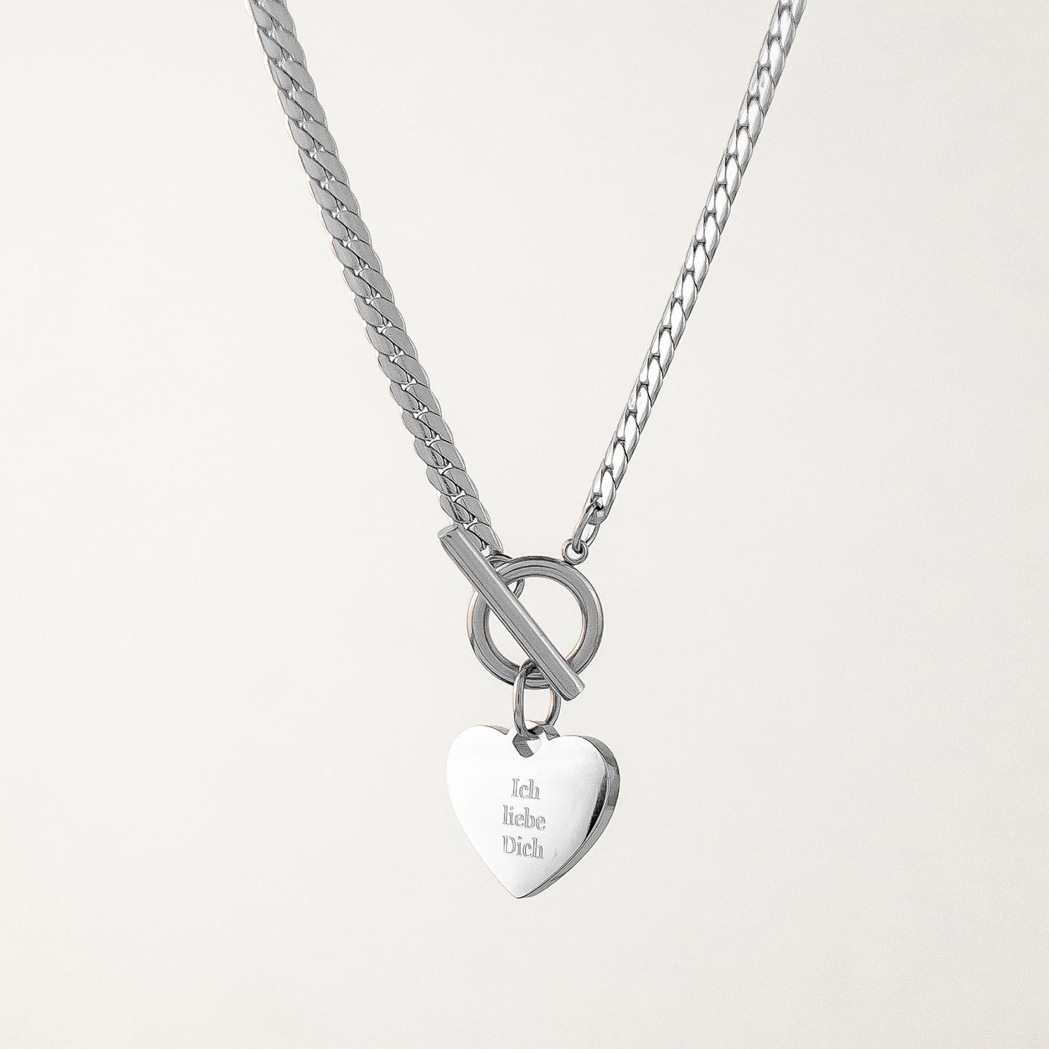 I Love You T-Bar Necklace
