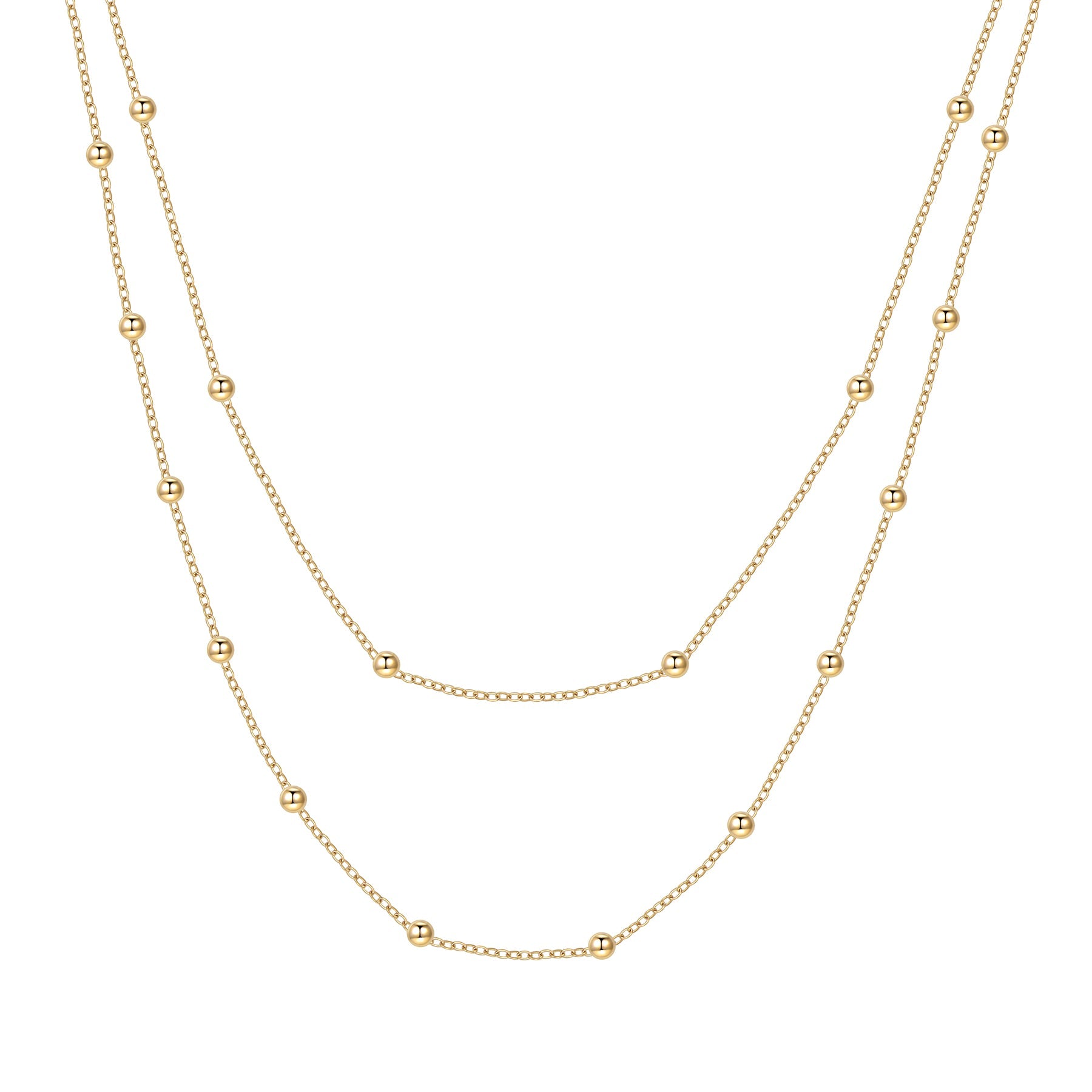 Layered Necklace Gold