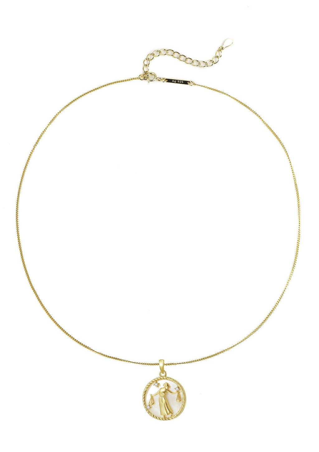 Libra Zodiac Pendant Necklace