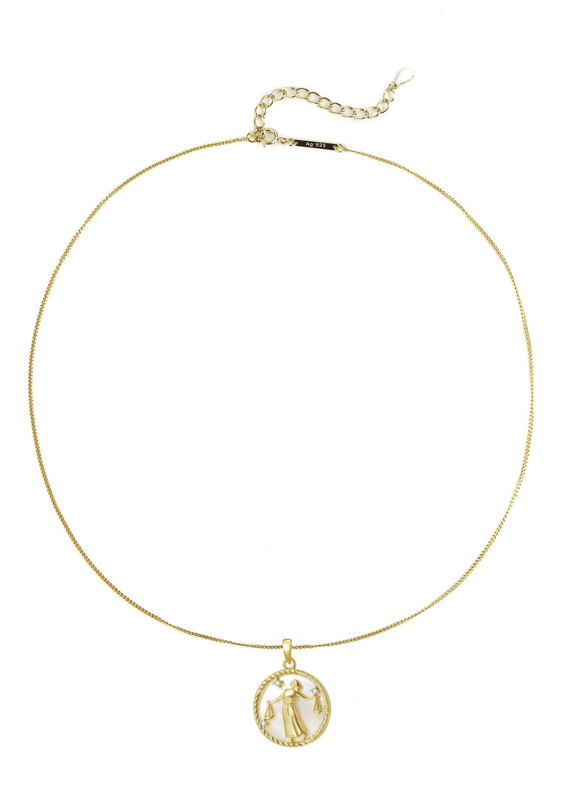 Libra Zodiac Pendant Necklace