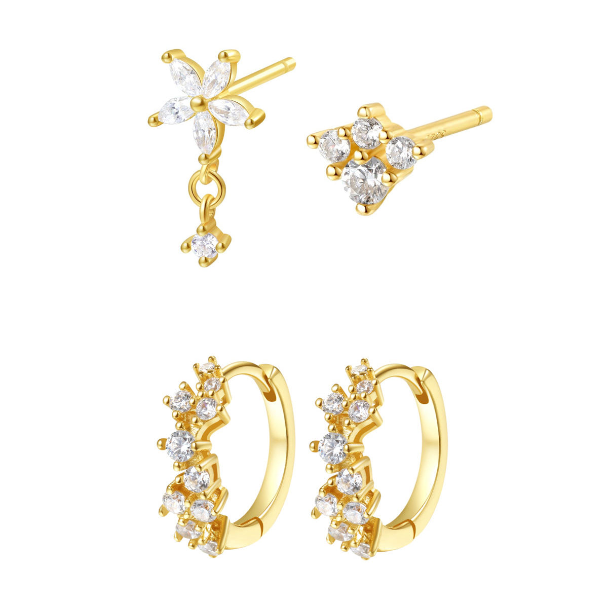 Luminar Earrings Set Sterling Silver