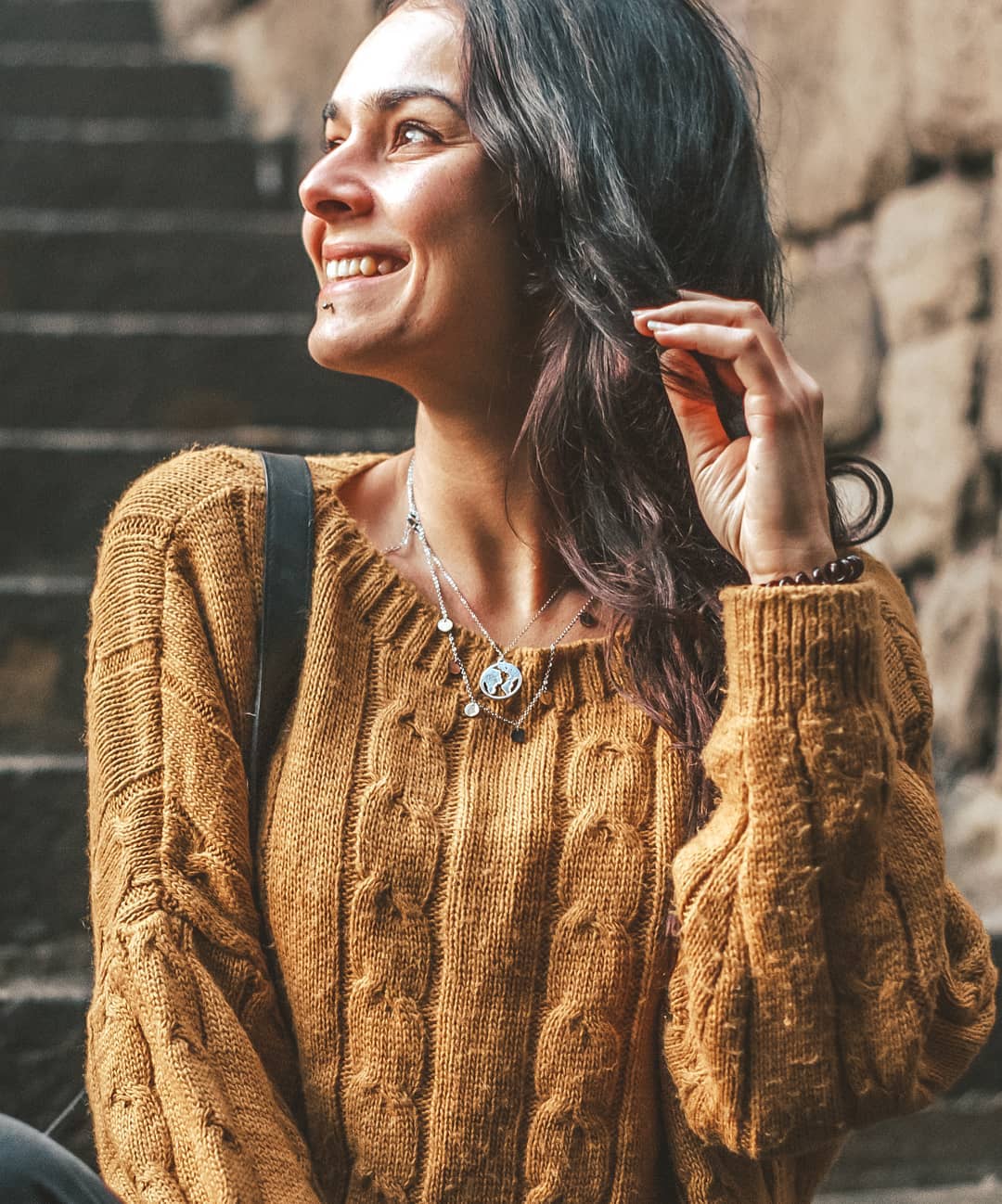 Multi Circles Necklace Silver