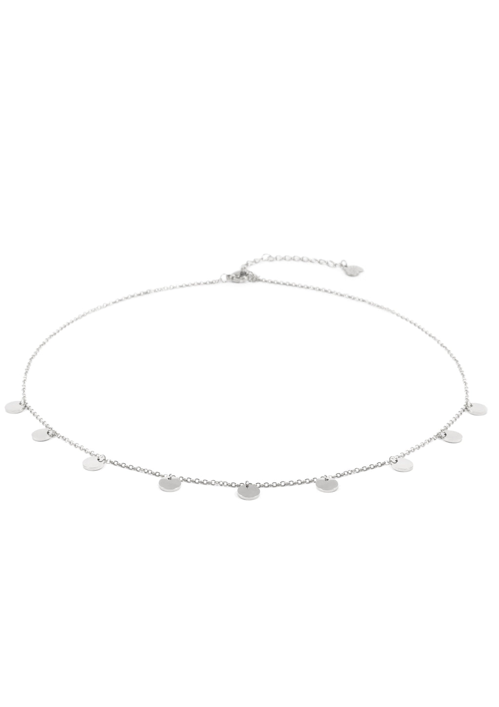 Multi Circles Necklace Silver