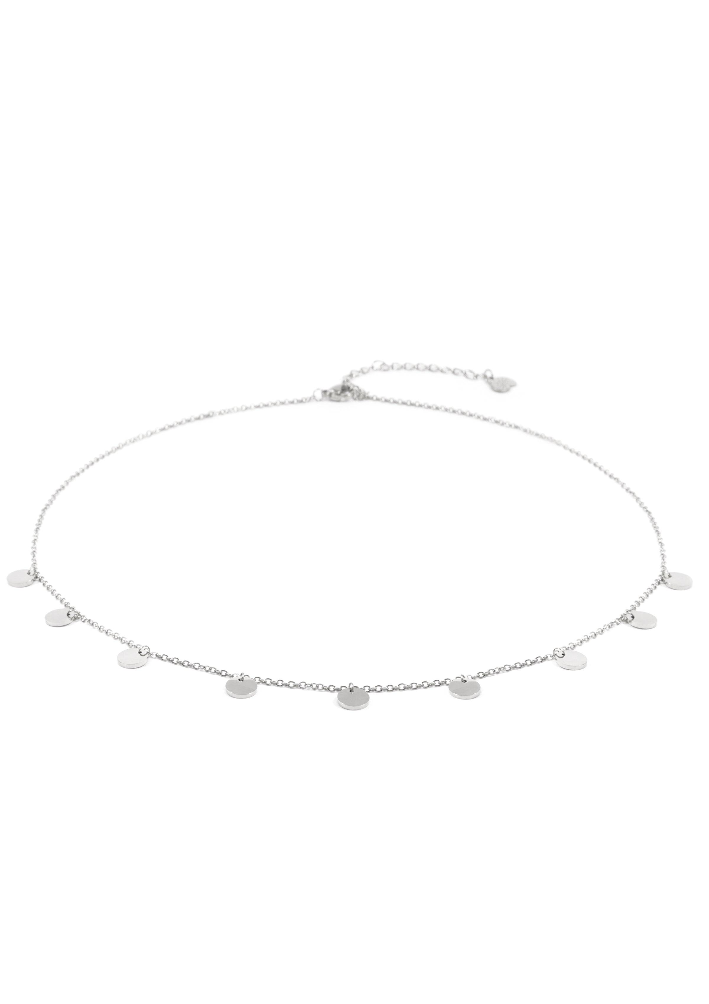 Multi Circles Necklace Silver
