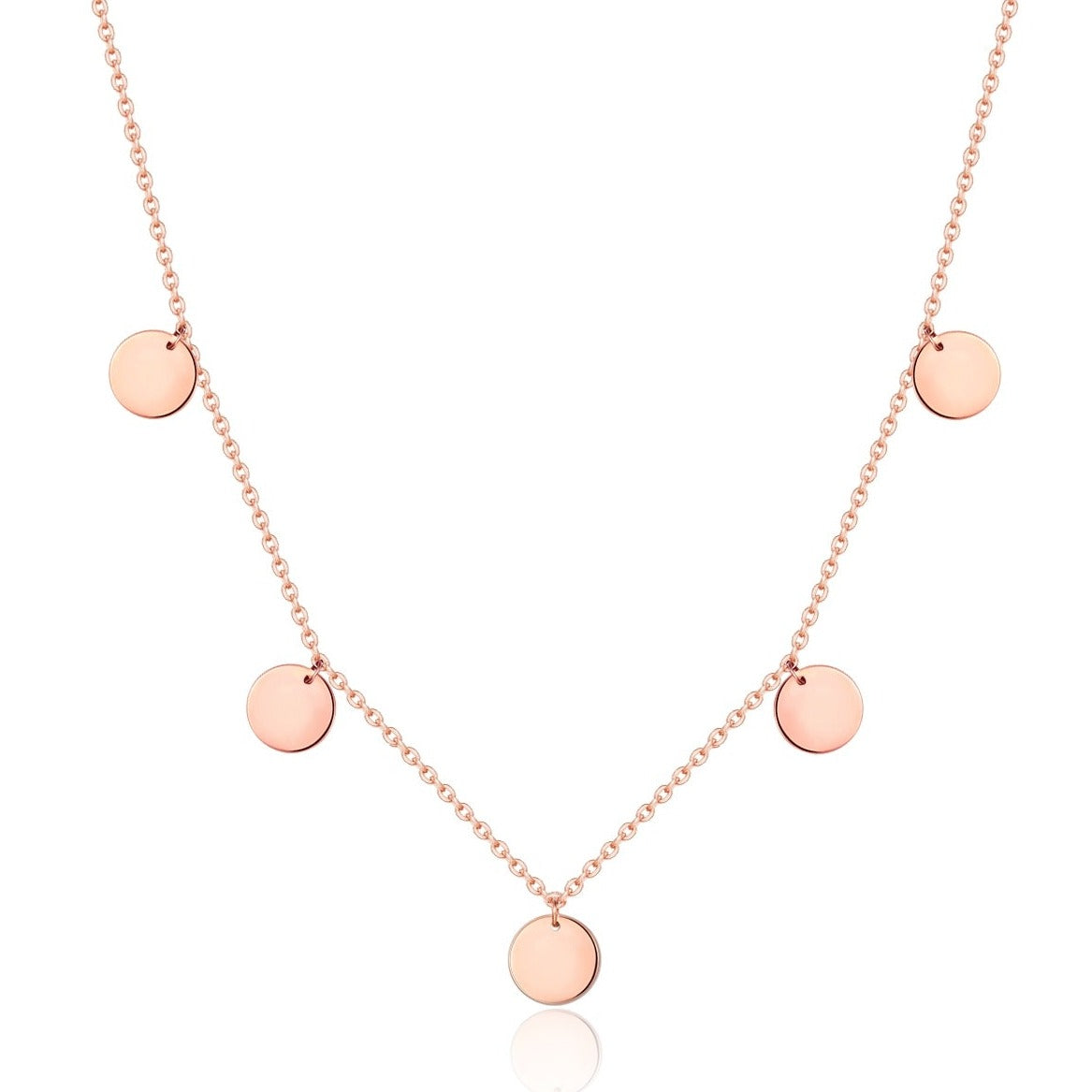 Happiness Circle Necklace Rose Gold