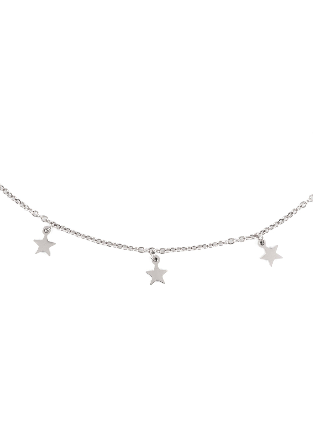 Multilayer Necklace Set in Silver