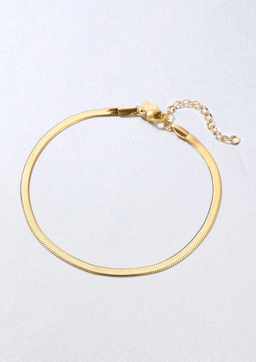 Snake Chain Anklet Gold