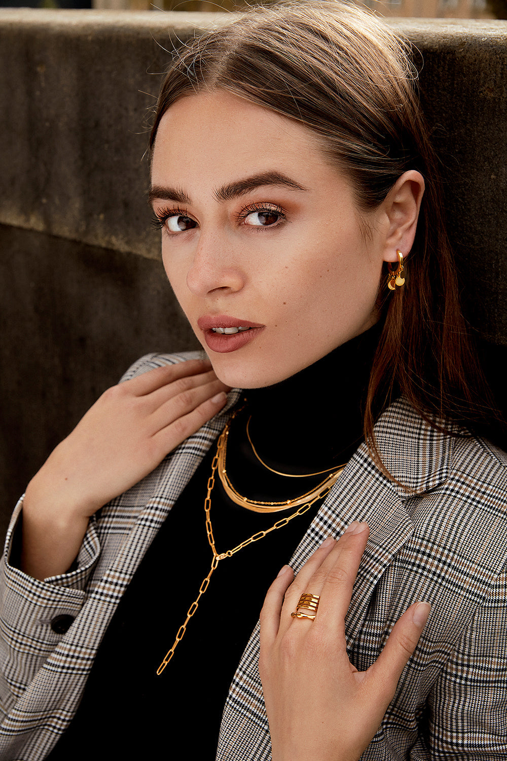 Snake Chain Necklace Gold