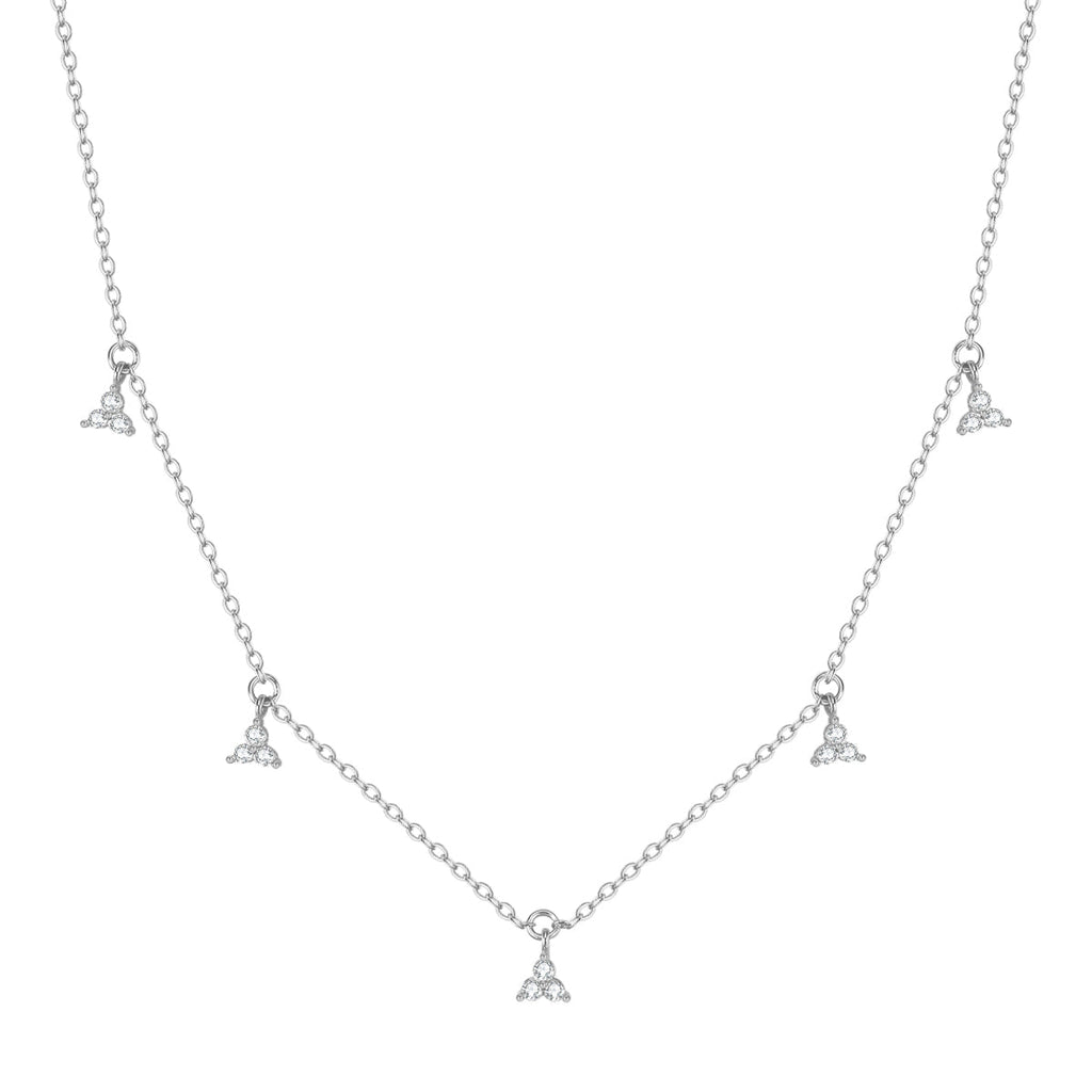 Trinity Charm Necklace Sterling Silver