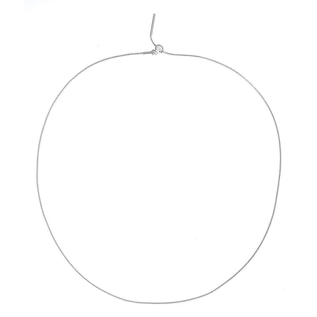 Unisex Rolled Snake Chain Necklace Gold