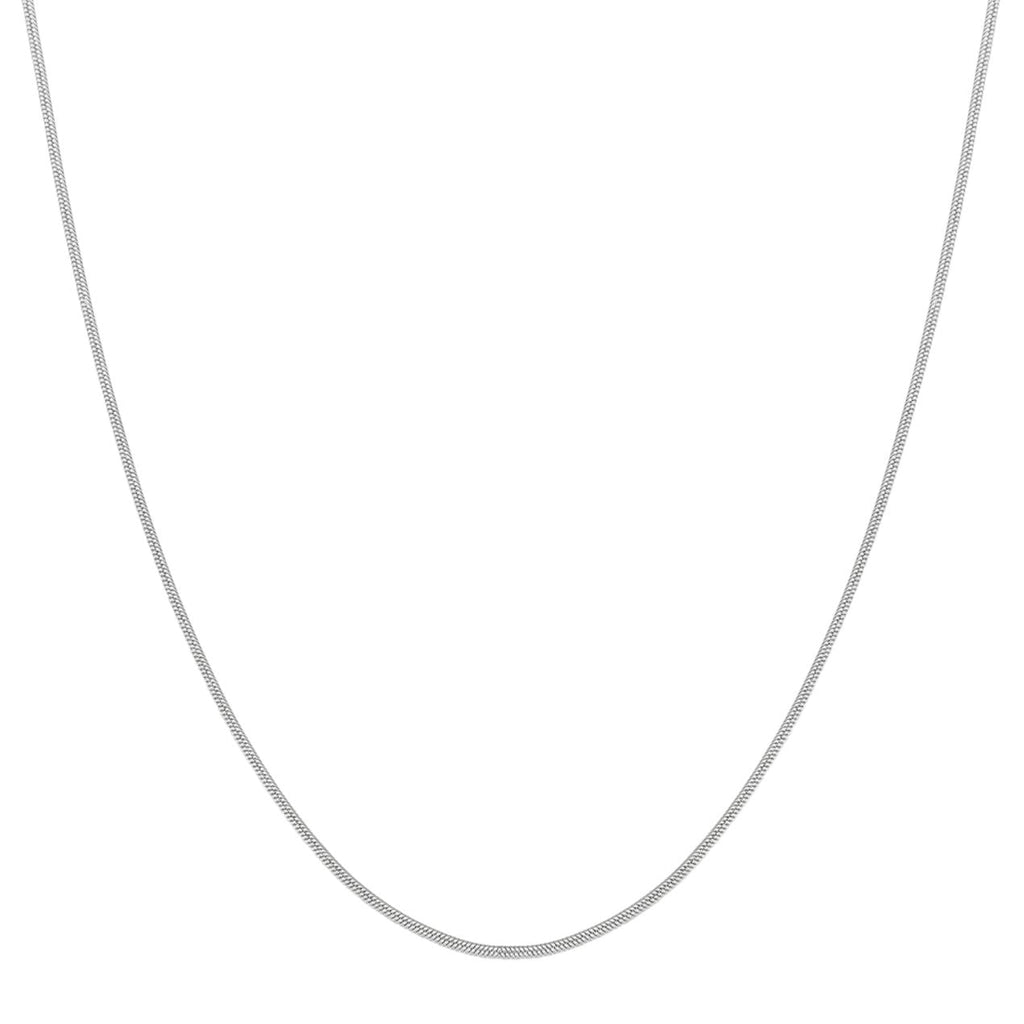 Unisex Rolled Snake Chain Necklace Gold