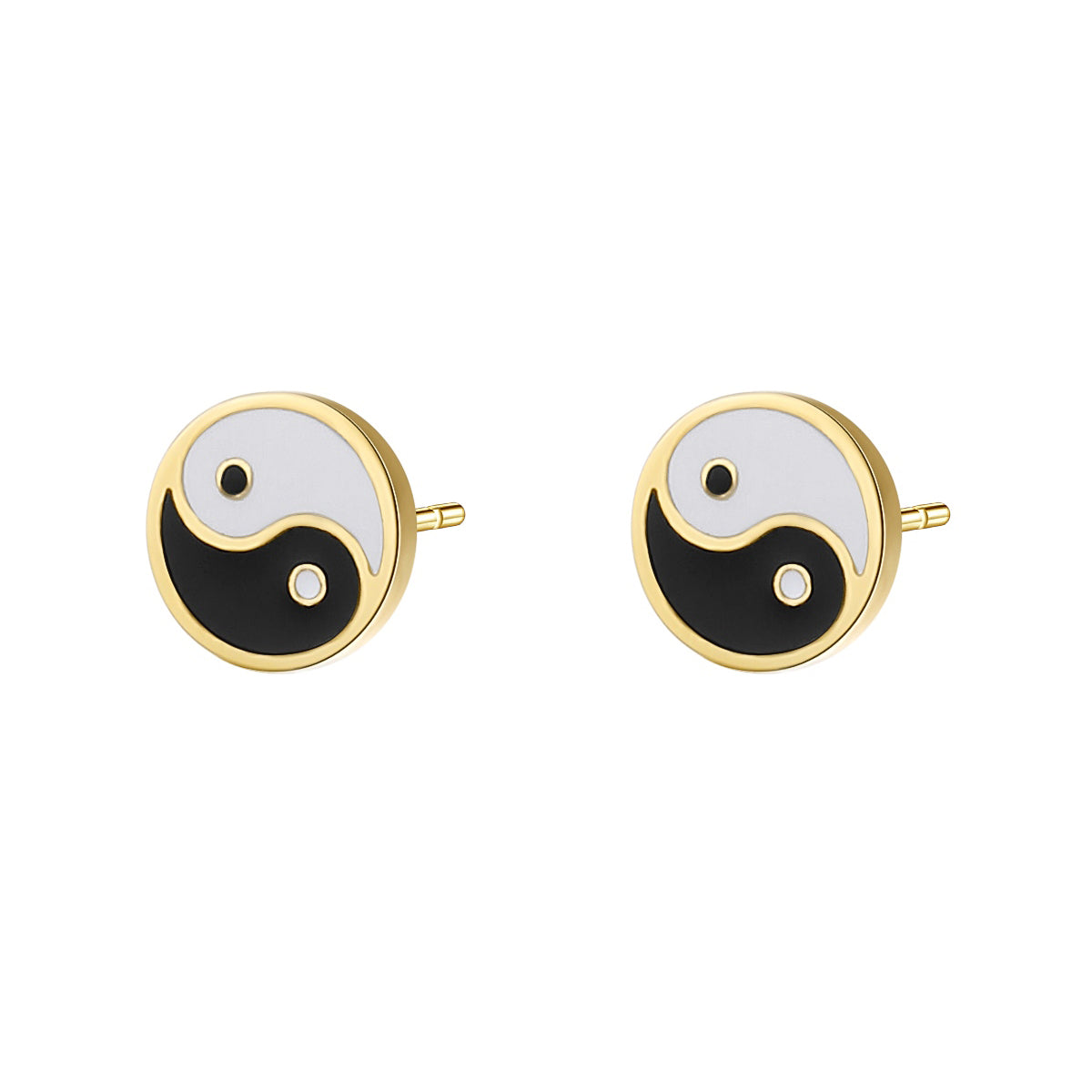 Yin Yang Stud Earrings